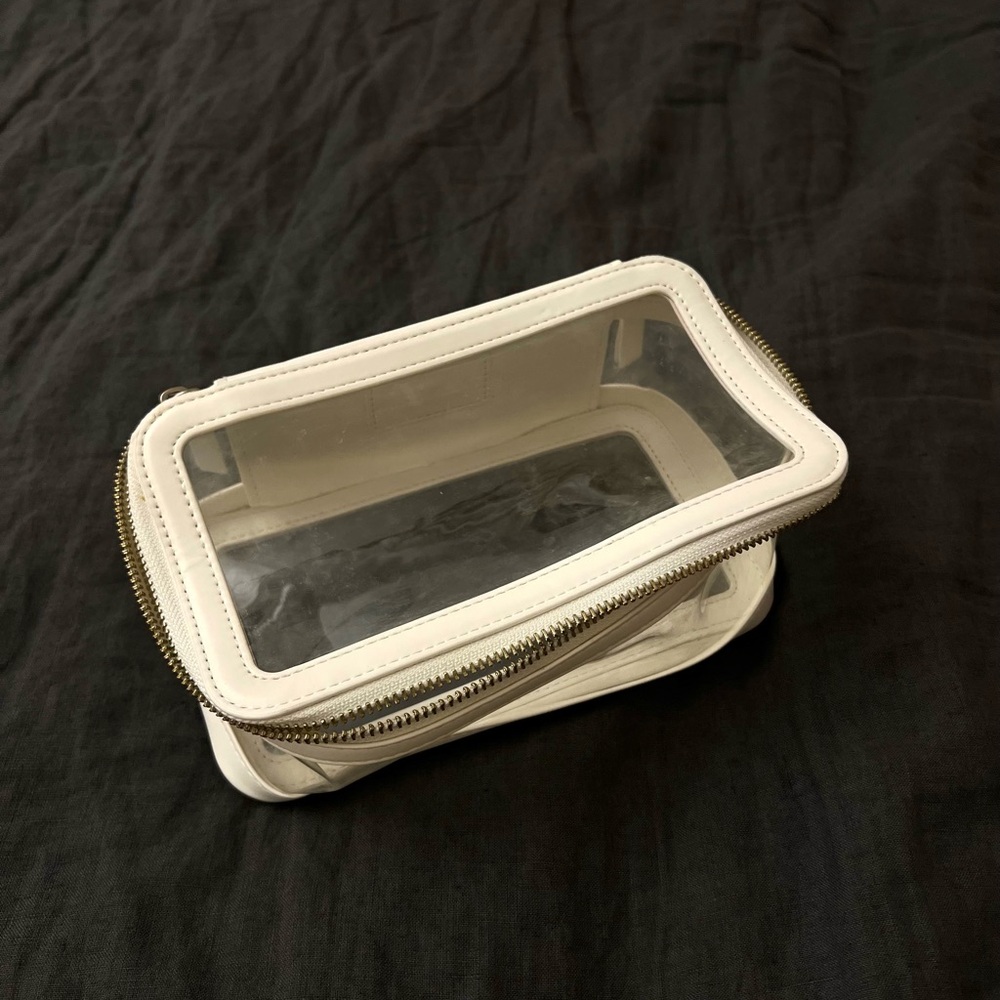 Clear White Zippered Pouch